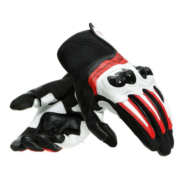 Dainese Mig-3 Glove Unisex Glove Black White Lava Red